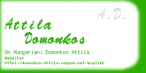 attila domonkos business card